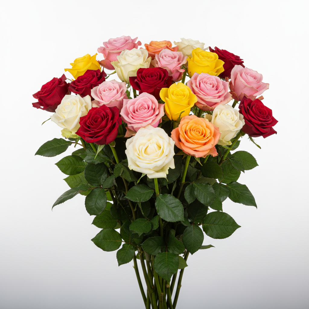 Роза Хол. микс 60см